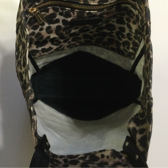 Rebecca Minkoff Canvas and Leather Leopard Tote - Picture 6 of 7